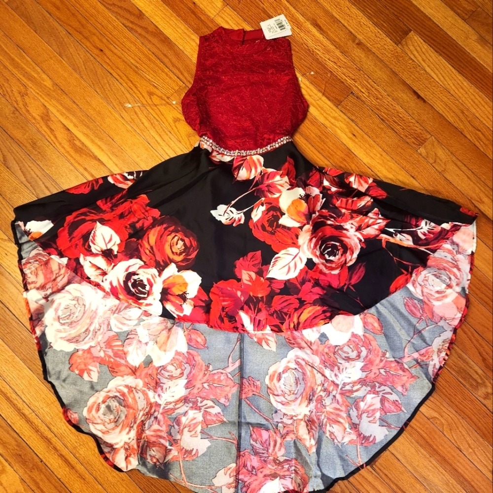 Girls size 12 high low dress